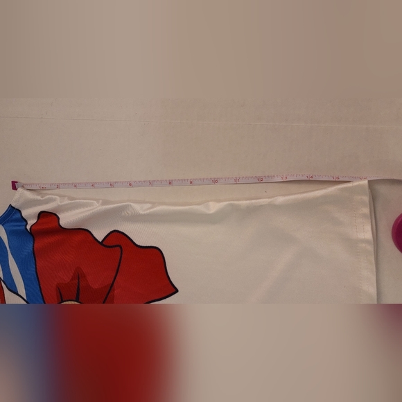 SAILOR MOON Y2K tank top white scoop neck silky material   sz 6 - Picture 4 of 11